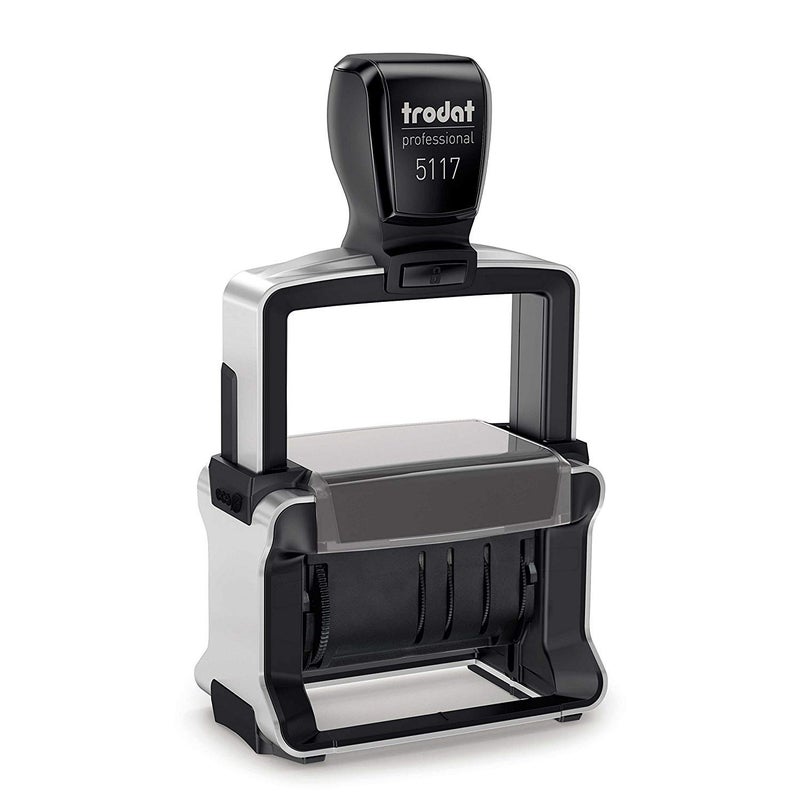 Trodat Professional 5117 12-Message Stamp, Dater, Self Inking, 2-1/4" x 3/8", Black - Image 4